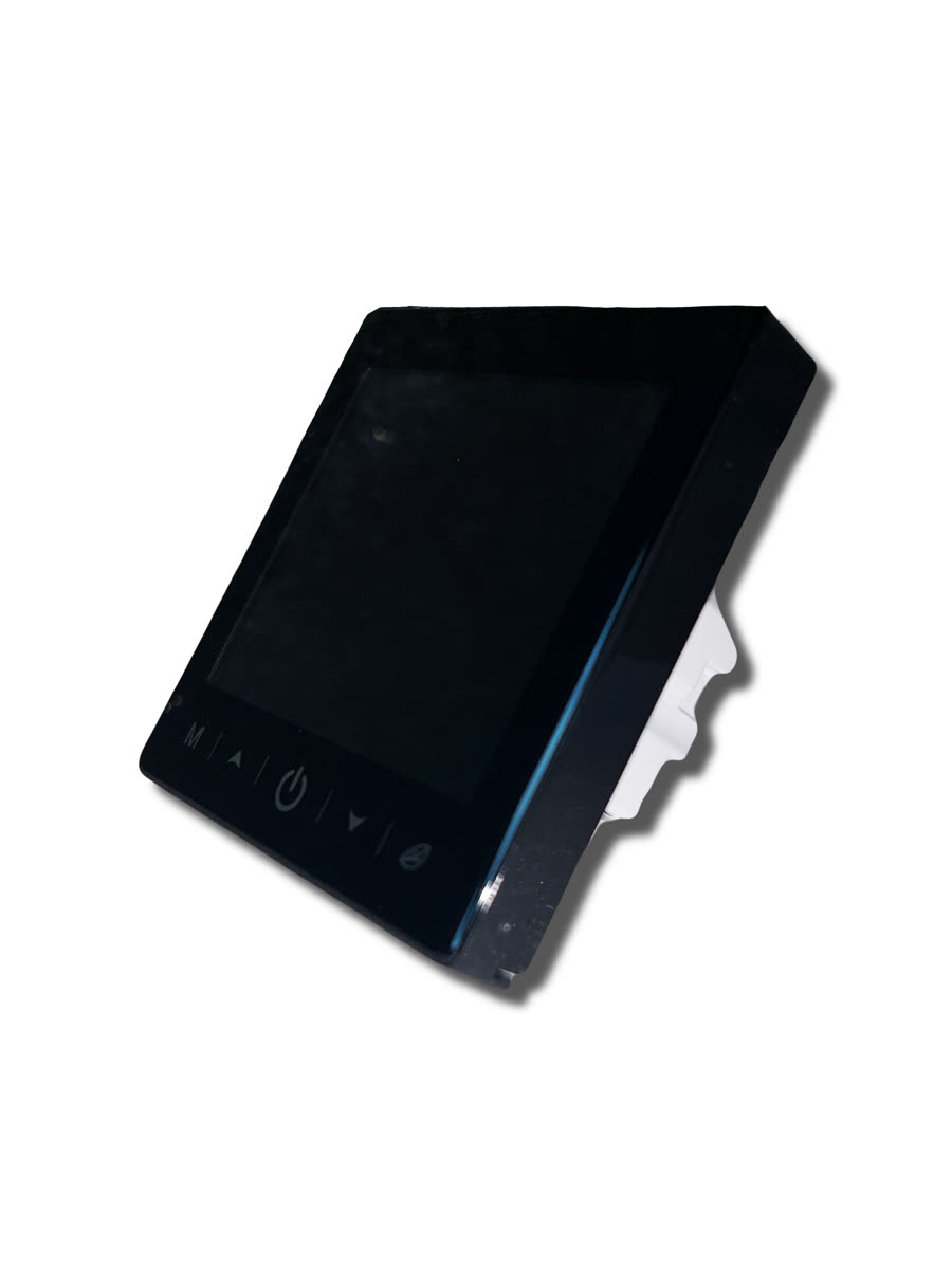 Черен Wi-Fi touch терморегулатор